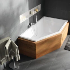 Ligbad Sanindusa Delta Compact Rechts 160x90 Cm Wit -Badkamer Thuis ligbad sanindusa delta compact rechts 160x90 cm wit sfeer