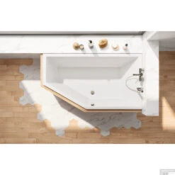 Ligbad Sanindusa Delta Compact Rechts 160x90 Cm Wit -Badkamer Thuis ligbad sanindusa delta compact rechts 160x90 cm wit sfeer