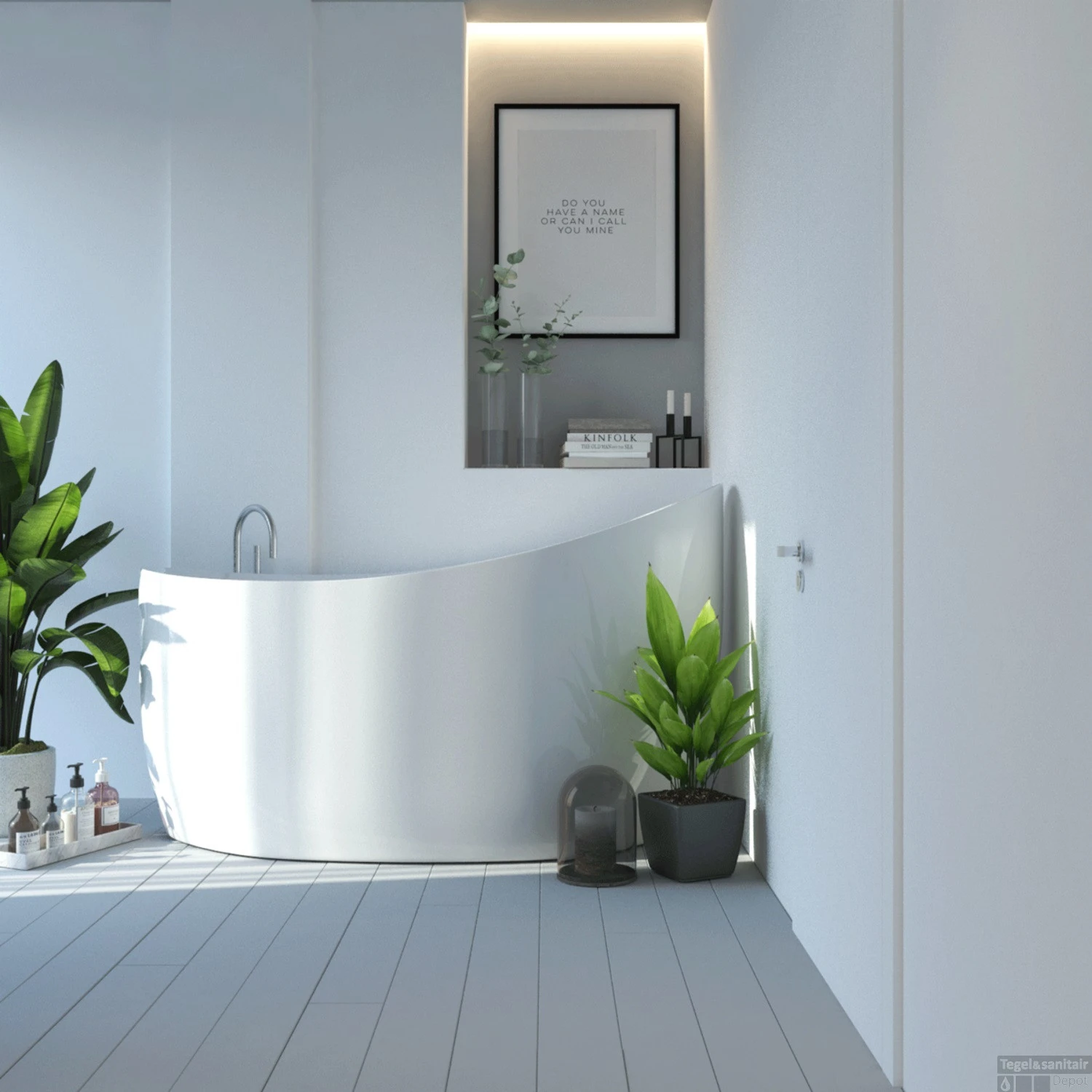 Ligbad Vrijstaand Boss & Wessing 130x68x78 Cm Wit 5 Ligbad Vrijstaand Boss & Wessing 130x68x78 Cm Wit - Afbeelding 3