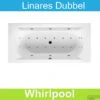 Ligbad Riho Linares 180 X 80 Cm Mat Wit Whirlpool Dubbel Systeem 1 Ligbad Riho Linares 180 X 80 Cm Mat Wit Whirlpool Dubbel Systeem -Badkamer Thuis linares dubbel hoofdfoto 4 1