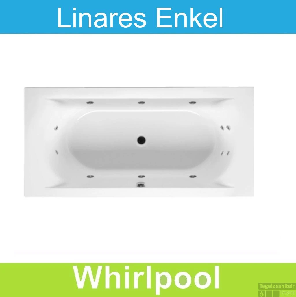Ligbad Riho Linares 190 X 90 Cm Mat Wit Whirlpool Enkel Systeem 3 Ligbad Riho Linares 190 X 90 Cm Mat Wit Whirlpool Enkel Systeem