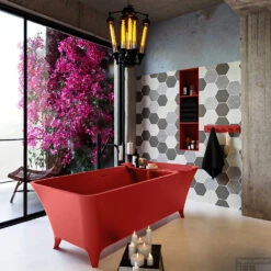 LUNDY Vrijstaand Bad 170x75cm Kleur Fire / Fire -Badkamer Thuis lundy 3 00025