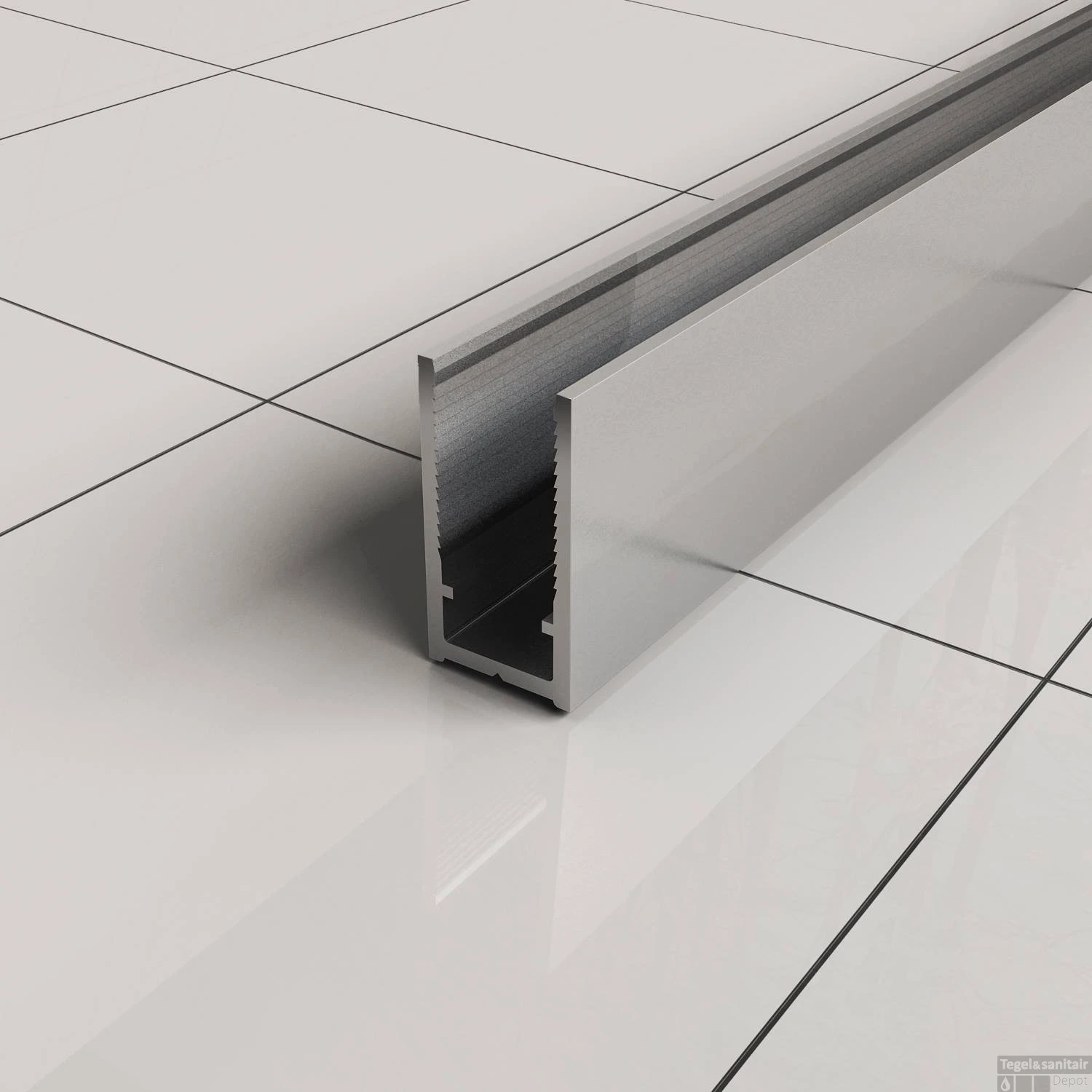 BWS Inloopdouche Pro Line Helderglas 100x200 8mm Nano Coating Chroom Profiel En Stang 5 BWS Inloopdouche Pro Line Helderglas 100x200 8mm Nano Coating Chroom Profiel En Stang - Afbeelding 3