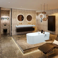 NOBLE Vrijstaand Bad 180x75cm Kleur Clay / Clay -Badkamer Thuis noble 1 00019