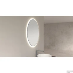 Ronde Spiegel Wiesbaden Novi Met LED, Dimbaar 100 Cm Mat Zwart 11 Ronde Spiegel Wiesbaden Novi Met LED, Dimbaar 100 Cm Mat Zwart -Badkamer Thuis novi spiegels zwart sfeer 2