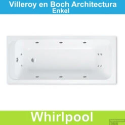 Ligbad Villeroy & Boch Architectura 170x70 Cm Balboa Whirlpool Systeem Enkel