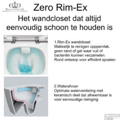 Grohe Rapid SL Toiletset Set15 B&W Zero Rim-ex Met Grohe Arena Of Skate Drukplaat -Badkamer Thuis pot 15 boss wessing zero rim ex 3 6
