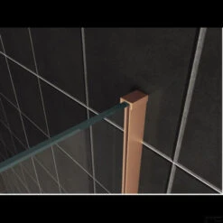 BWS Inloopdouche Pro Line Helder Glas 80x200 Geborsteld Messing Koper Profiel En Stang -Badkamer Thuis profielset met stabilisatiestang wiesbaden slim 120cm koper 1 1 3 1 1 1 1