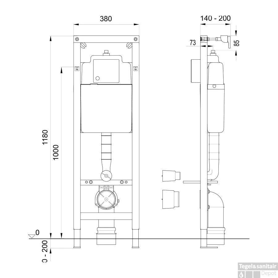 Wisa Excellent Inbouw Reservoir Xs Voor Frontbediening 4 Wisa Excellent Inbouw Reservoir Xs Voor Frontbediening - Afbeelding 2
