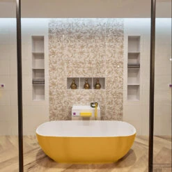 ROCK Vrijstaand Bad 170x70cm Kleur Ocher / Talc -Badkamer Thuis rock 2 00014