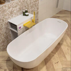 ROCK Vrijstaand Bad 170x70cm Kleur Talc / Talc -Badkamer Thuis rock 5 00002