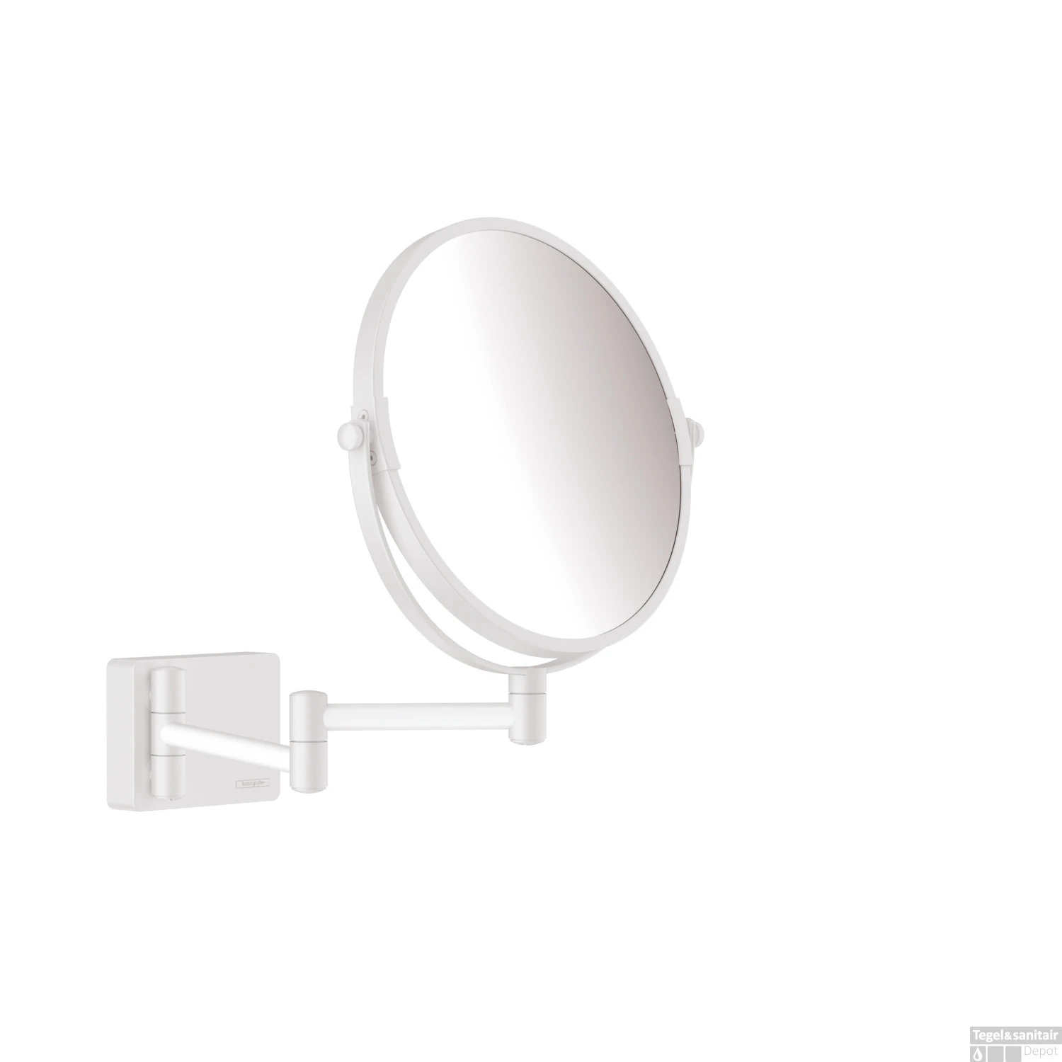 Scheerspiegel AddStoris HansGrohe Mat Wit 3 Scheerspiegel AddStoris HansGrohe Mat Wit