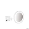 Scheerspiegel AddStoris HansGrohe Met LED Licht Mat Wit -Badkamer Thuis scheerspiegel addstoris hansgrohe met led licht mat wit shop