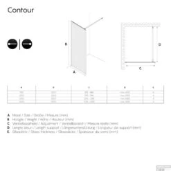 Sealskin Contour Inloopdouche A3 120x200 Cm 6mm Helderglas RVS -Badkamer Thuis sealskin get wet contour inloopdouche a3 100x200 cm 6mm helderglas rvs tech 1