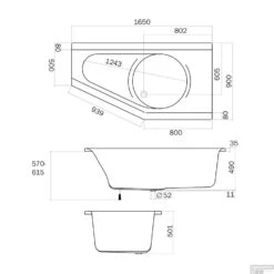 Sealskin Ligbad Senso Slimfit Compact R 165x90 Cm Wit -Badkamer Thuis sealskin ligbad senso slimfit compact r 165x90 cm wit tech