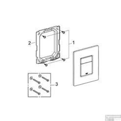 Grohe Skate Cosmopolitan Bedieningsplaat Sl Dual Flush Mat Chroom -Badkamer Thuis skate cosmopolitan matchroom 38732p00 1