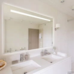 BWS Badkamerspiegel | Spark | Rechthoek | Met LED Verlichting (Alle Maten) -Badkamer Thuis spark bws 100 cm 3