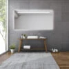 Spiegel Gliss Design Horizontaal Led Standaard Verlichting 160cm -Badkamer Thuis spiegel gliss design horizontaal led standaard verlichting sfeer 9