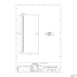 Spiegel Gliss Design Horizontaal Led Standaard Verlichting 160cm -Badkamer Thuis spiegel gliss design horizontaal led standaard verlichting 160 tech