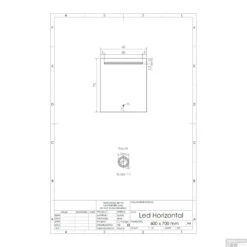 Spiegel Gliss Design Horizontaal Led Standaard Verlichting 60cm -Badkamer Thuis spiegel gliss design horizontaal led standaard verlichting 60 tech