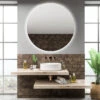 Spiegel Gliss Design Oko Rond LED Verlichting 40cm -Badkamer Thuis spiegel gliss design oko rond led verlichting sfeer