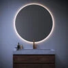 Spiegel Sanitop Rond Eclipse 120cm Incl LED Verlichting Dimbaar -Badkamer Thuis spiegel rond eclipse 120 1