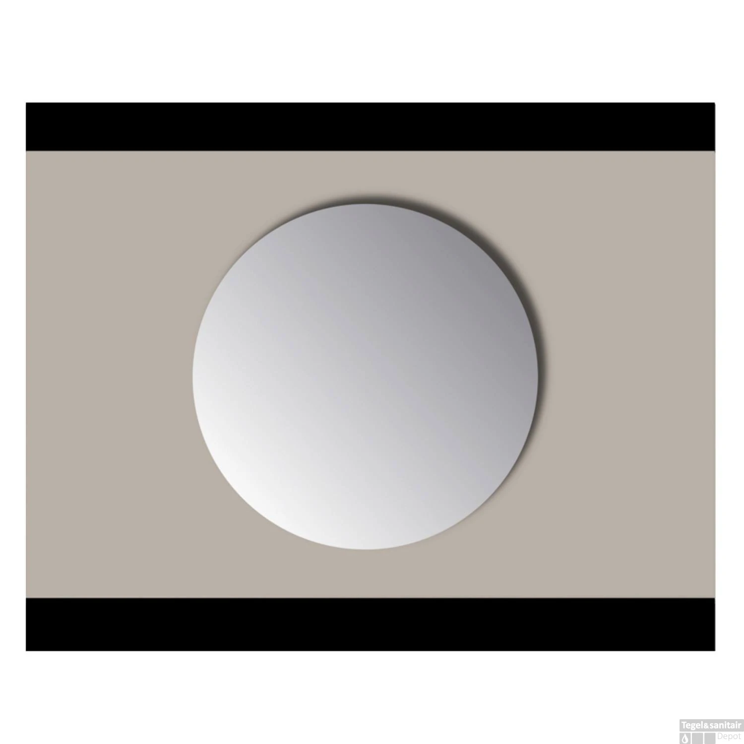 Spiegel Rond Sanicare Q-mirrors Zonder Omlijsting 90 Cm PP Geslepen