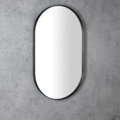 Spiegel Sapho Puno 50x85 Cm Framed Zwart