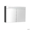 Spiegelkast Met Verlichting & Wcd 100 Cm Antraciet -Badkamer Thuis spiegelkast sanilux deluxe 100x70x16 hoogglans antraciet 24100