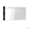 Spiegelkast Met Verlichting & Wcd 120 Cm Zwart Wenge -Badkamer Thuis spiegelkast sanilux deluxe 120x70x16 zwart wenge 24120