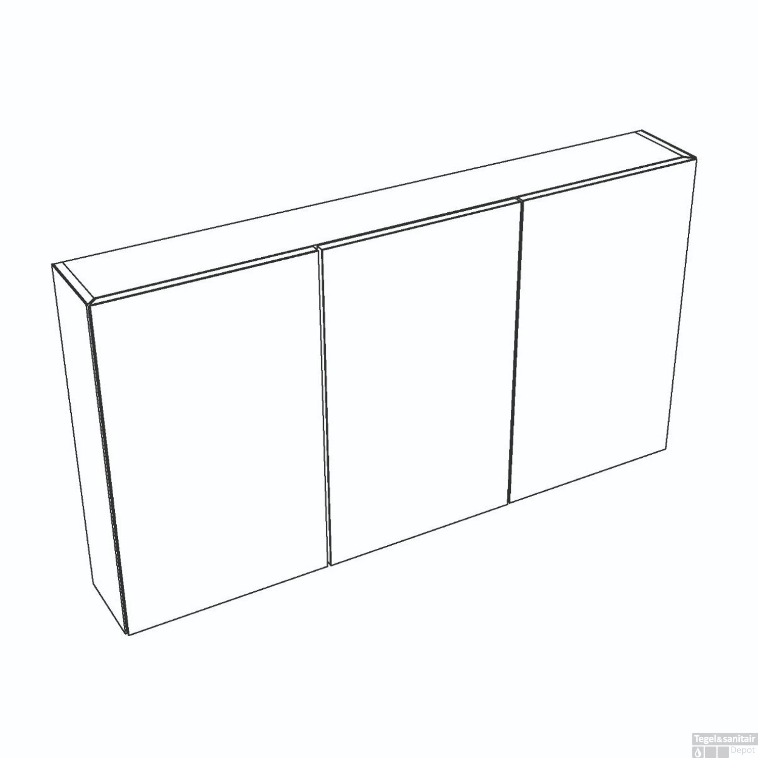 Spiegelkast Allibert Oslo 120 Cm Grijs 4 Spiegelkast Allibert Oslo 120 Cm Grijs - Afbeelding 2