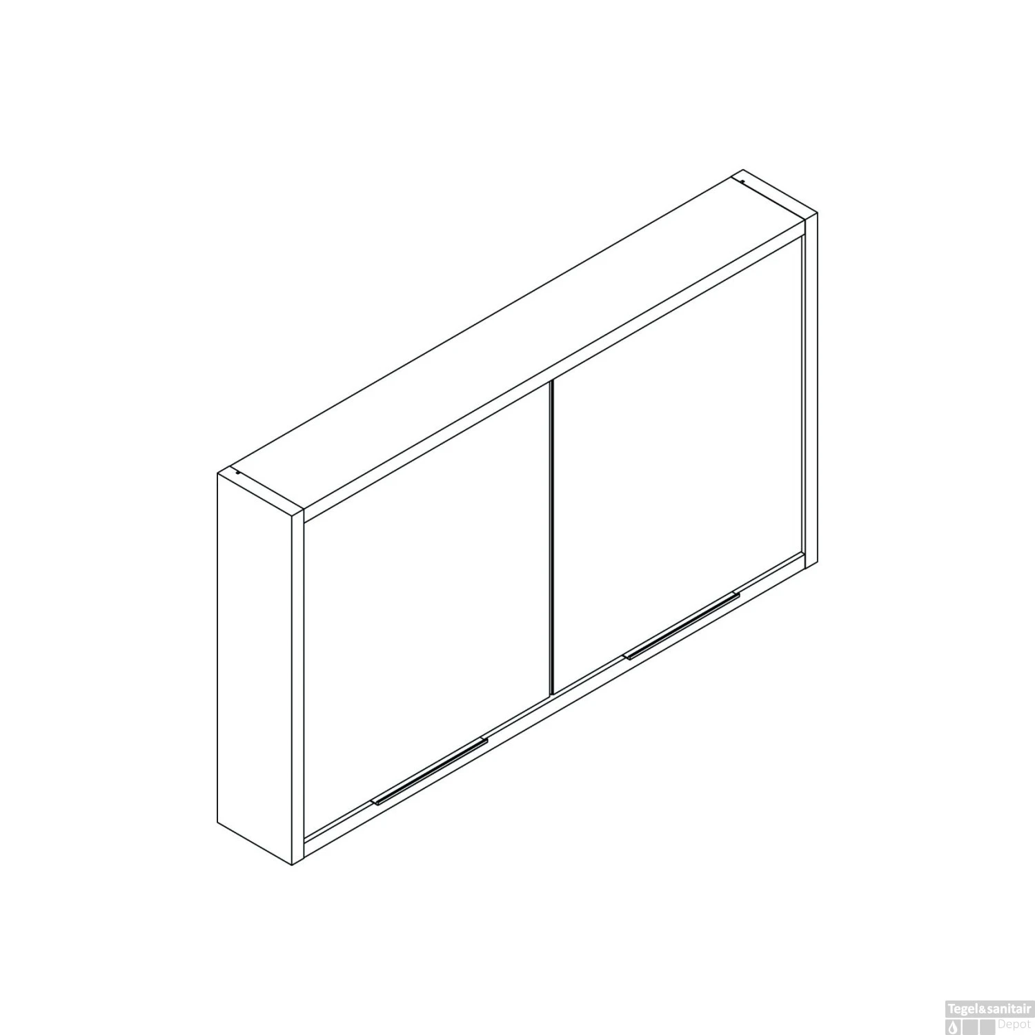Spiegelkast Allibert Sorento Stopcontact VDE 120x69x17 Cm Geolied Kendal Eik - Afbeelding 2