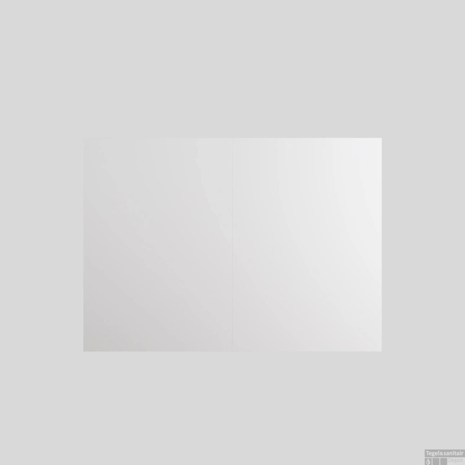 Spiegelkast Boss & Wessing Cube 100x70x16 Cm 2 Deuren Antraciet Met Mat Wit - Afbeelding 2