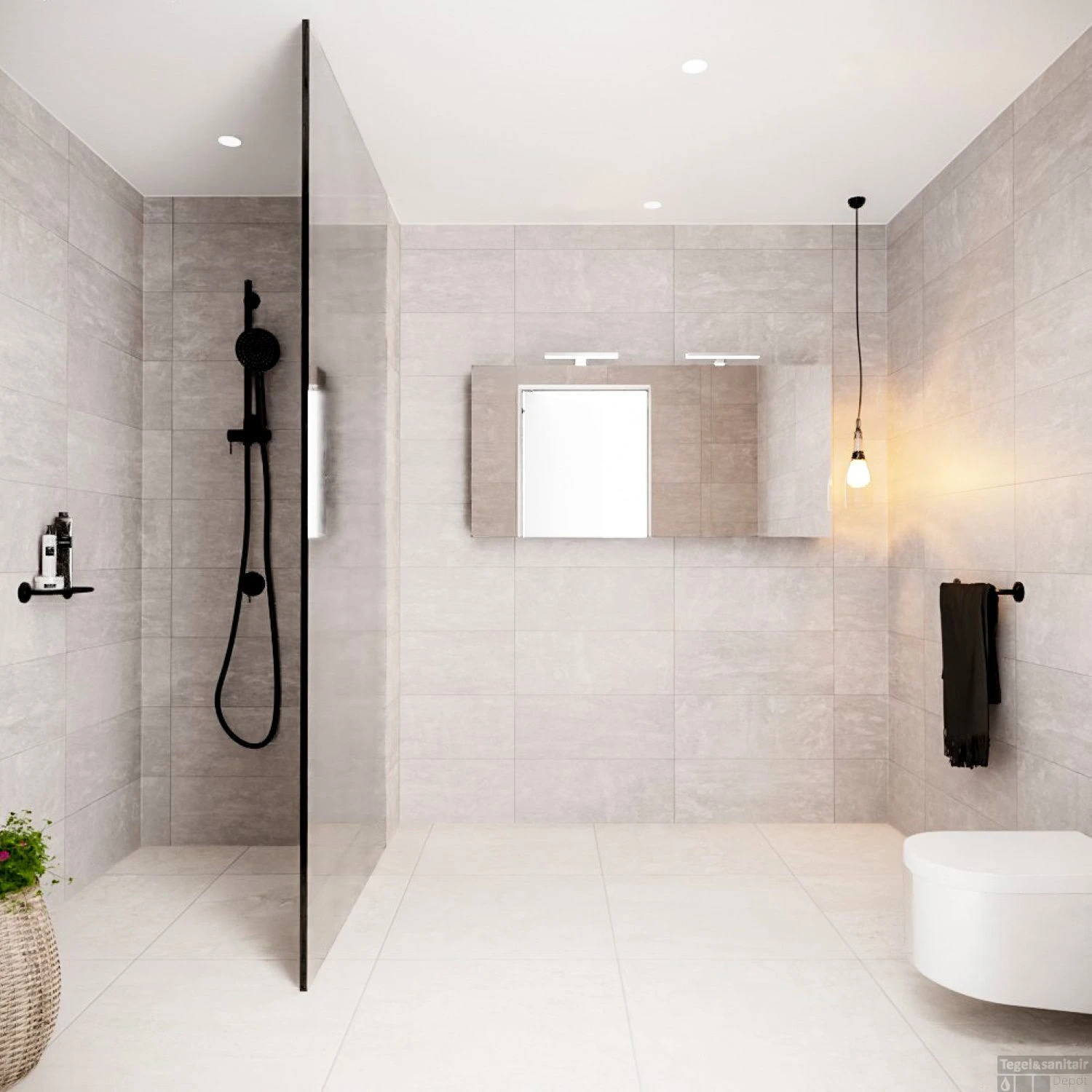 Spiegelkast Boss & Wessing Cube 150x70x16 Cm Mat Zwart Urban (3 Deuren) 6 Spiegelkast Boss & Wessing Cube 150x70x16 Cm Mat Zwart Urban (3 Deuren) - Afbeelding 4