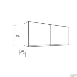 Spiegelkast BWS Valencia 80x70x16 Cm Met Deur Carrara Mat -Badkamer Thuis spiegelkast bws valencia tech 2
