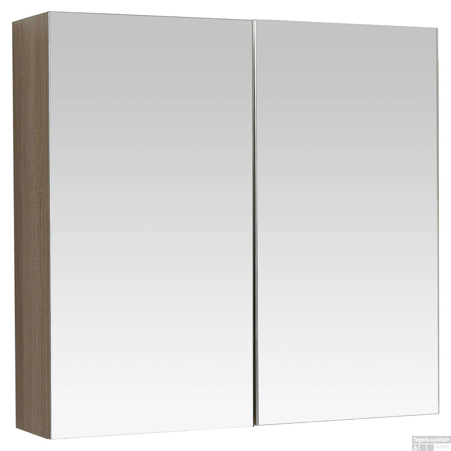 Spiegelkast Differnz Reno 75cm Eiken 3 Spiegelkast Differnz Reno 75cm Eiken