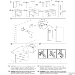 Spiegelkast Differnz Style 60x60cm Grijs Eiken -Badkamer Thuis spiegelkast differnz style 60x60cm grijs eiken detail