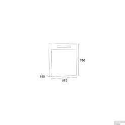 Spiegelkast EX60 Double Face Wit Links 590x700x150 5 Spiegelkast EX60 Double Face Wit Links 590x700x150 -Badkamer Thuis spiegelkast double face exclusive line 60cm tech