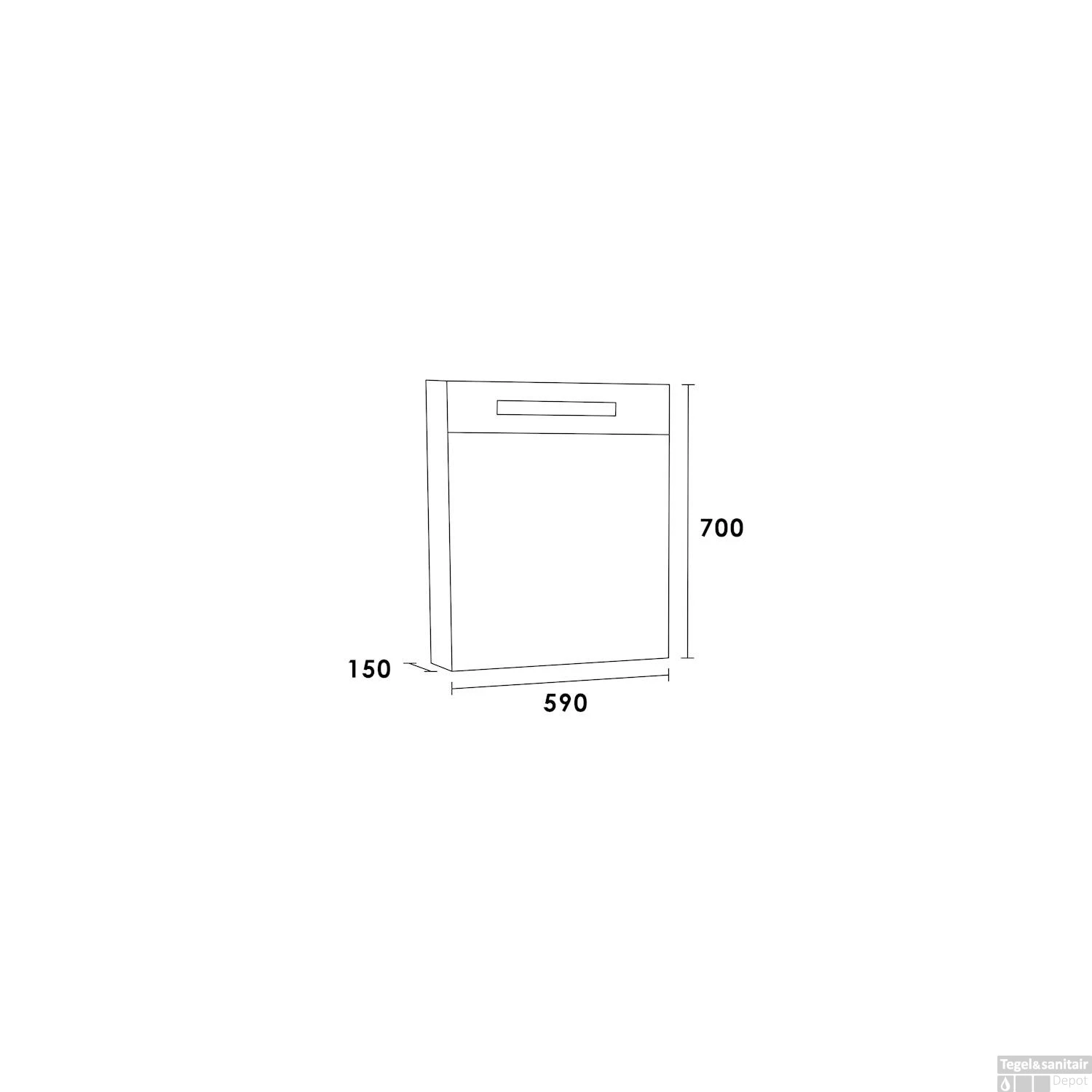 Spiegelkast EX60 Double Face Wit Links 590x700x150 4 Spiegelkast EX60 Double Face Wit Links 590x700x150 - Afbeelding 2