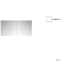 Spiegelkast Sanicare Qlassics 120 Cm 2 Deuren Hoogglans Wit -Badkamer Thuis spiegelkast sanicare qlassics 120 cm 2 deuren hoogglans wit detail2