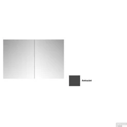Spiegelkast Sanicare Qlassics 70 Cm 2 Deuren Antraciet -Badkamer Thuis spiegelkast sanicare qlassics 70 cm 2 deuren antraciet detail2 1