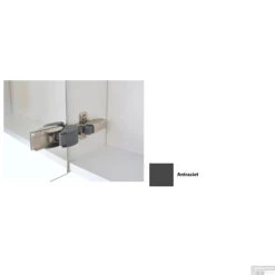 Spiegelkast Sanicare Qlassics 70 Cm 2 Deuren Antraciet -Badkamer Thuis spiegelkast sanicare qlassics 70 cm 2 deuren antraciet detail4 2