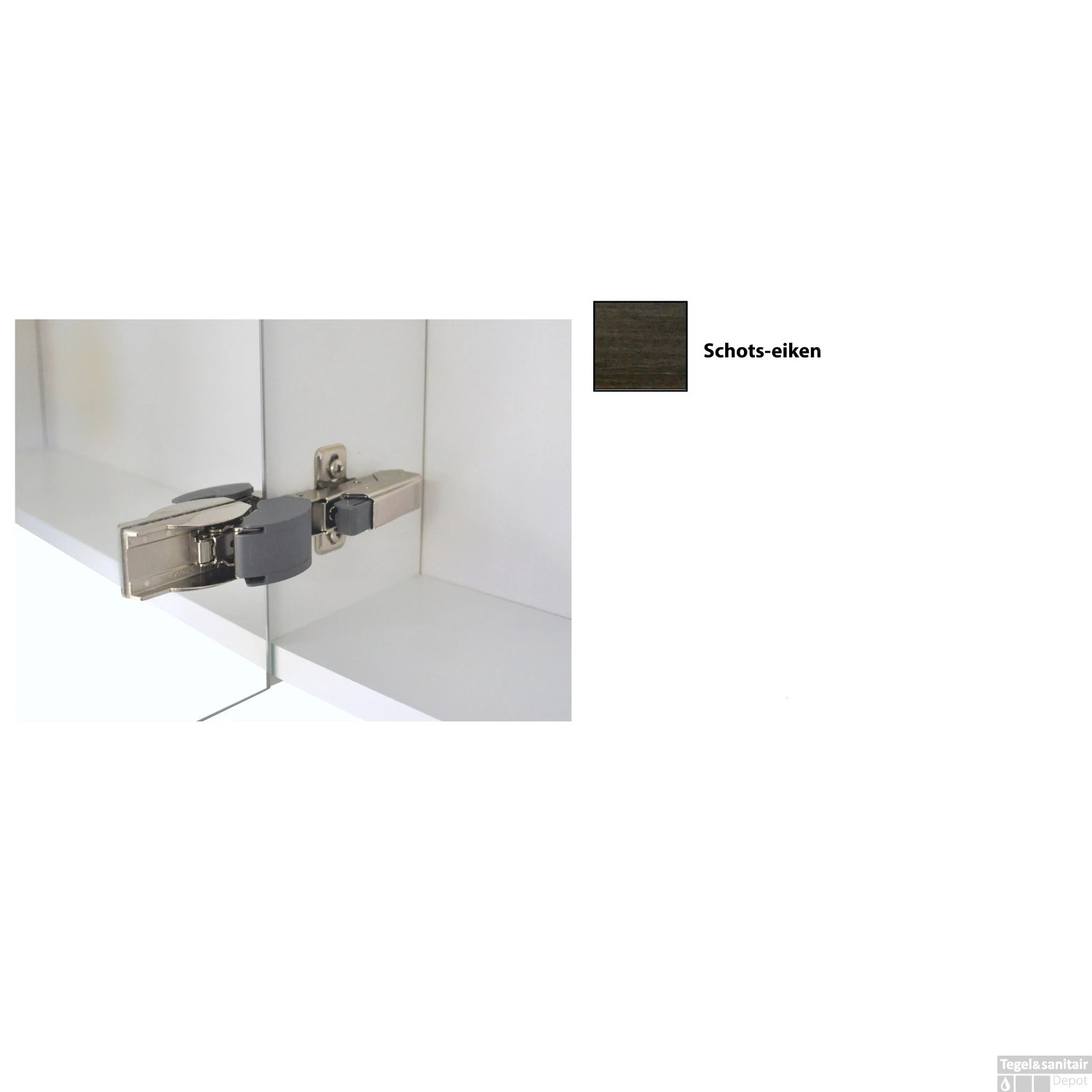 Spiegelkast Sanicare Qlassics 70 Cm 2 Deuren Schots Eiken 8 Spiegelkast Sanicare Qlassics 70 Cm 2 Deuren Schots Eiken - Afbeelding 6