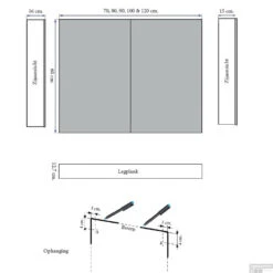 Spiegelkast Sanicare Qlassics 70 Cm 2 Deuren Schots Eiken 17 Spiegelkast Sanicare Qlassics 70 Cm 2 Deuren Schots Eiken -Badkamer Thuis spiegelkast sanicare qlassics 70 cm 2 deuren schots eiken tech