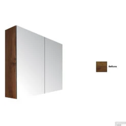 Spiegelkast Sanicare Qlassics 70 Cm 2 Spiegeldeuren Belluno Eiken