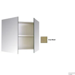 Spiegelkast Sanicare Qlassics 90 Cm 2 Deuren Grey-Wood -Badkamer Thuis spiegelkast sanicare qlassics 90 cm 2 deuren grey wood detail1