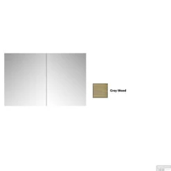 Spiegelkast Sanicare Qlassics 90 Cm 2 Deuren Grey-Wood -Badkamer Thuis spiegelkast sanicare qlassics 90 cm 2 deuren grey wood detail2
