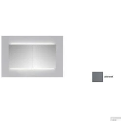 Spiegelkast Sanicare Qlassics Ambiance 90 Cm 2 Deuren Antraciet -Badkamer Thuis spiegelkast sanicare qlassics ambiance 90 cm 2 deuren antraciet detail