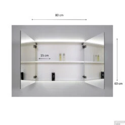 Spiegelkast Sanicare Qlassics Ambiance 80 Cm 2 Deuren Hoogglans Wit 17 Spiegelkast Sanicare Qlassics Ambiance 80 Cm 2 Deuren Hoogglans Wit -Badkamer Thuis spiegelkast sanicare tech qlassics ambiance 80 cm 2 deuren tech