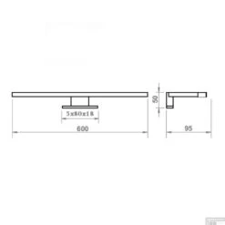 Spiegelverlichting Sanicare LED Anna 60 Cm Goud -Badkamer Thuis spiegelverlichting sanicare led anna 60 cm goud tech